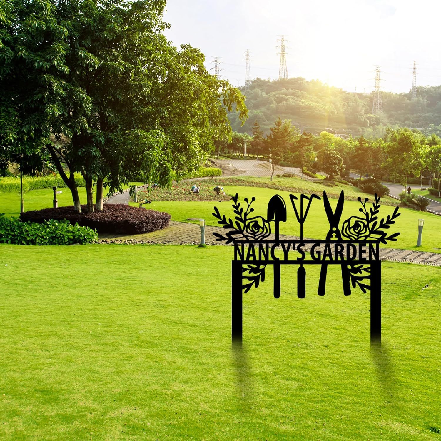 Personalized Garden Sign, Custom Bird Metal Garden Stake Sign, Garden Signs for Outside, Metal Lawn Art, Metal Signs Customized, Garden Signs Decorative Outdoor, Patio Plaque Decor