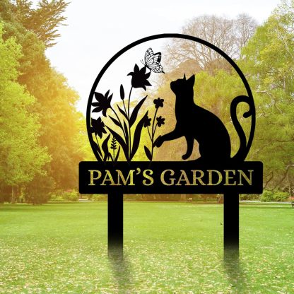 Personalized Garden Sign, Custom Bird Metal Garden Stake Sign, Garden Signs for Outside, Metal Lawn Art, Metal Signs Customized, Garden Signs Decorative Outdoor, Patio Plaque Decor