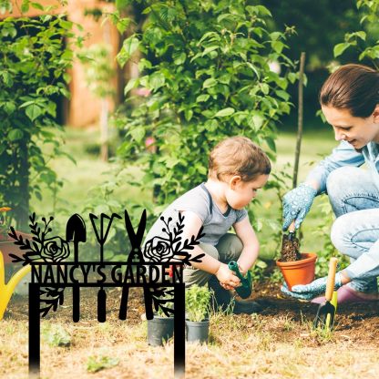 Personalized Garden Sign, Custom Bird Metal Garden Stake Sign, Garden Signs for Outside, Metal Lawn Art, Metal Signs Customized, Garden Signs Decorative Outdoor, Patio Plaque Decor