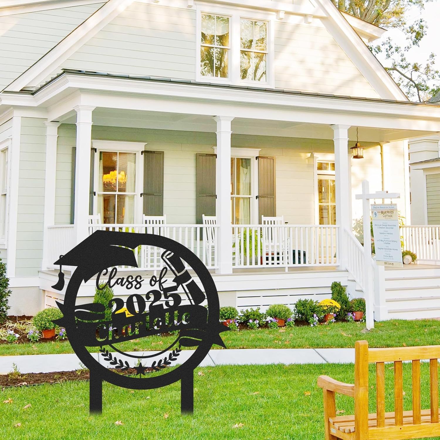  Custom Graduation Decorations Yard Sign, Senior Yard Signs Class of 2025, Custom Signs Outdoor Metal, Yard Sign Stakes Metal, Grad Gifts, Graduate Decorations for College High School