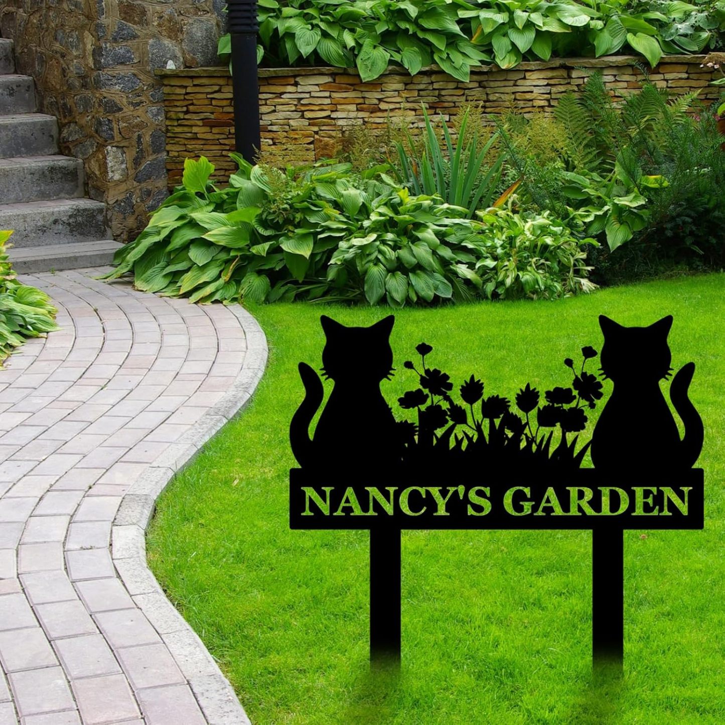 Personalized Garden Sign, Custom Bird Metal Garden Stake Sign, Garden Signs for Outside, Metal Lawn Art, Metal Signs Customized, Garden Signs Decorative Outdoor, Patio Plaque Decor
