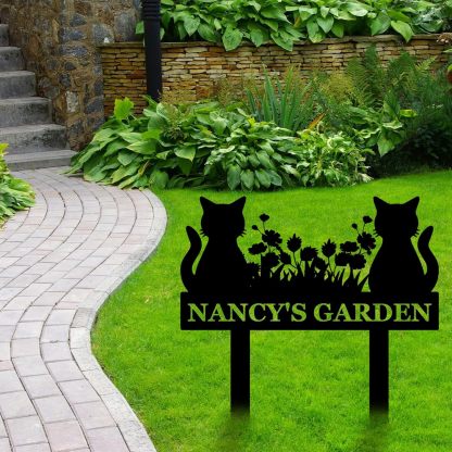 Personalized Garden Sign, Custom Bird Metal Garden Stake Sign, Garden Signs for Outside, Metal Lawn Art, Metal Signs Customized, Garden Signs Decorative Outdoor, Patio Plaque Decor