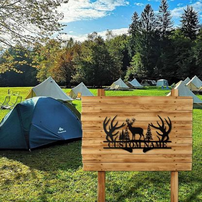 Personalized Beach Metal Sign, Custom Flamingo Metal Name Sign-MetalsignX