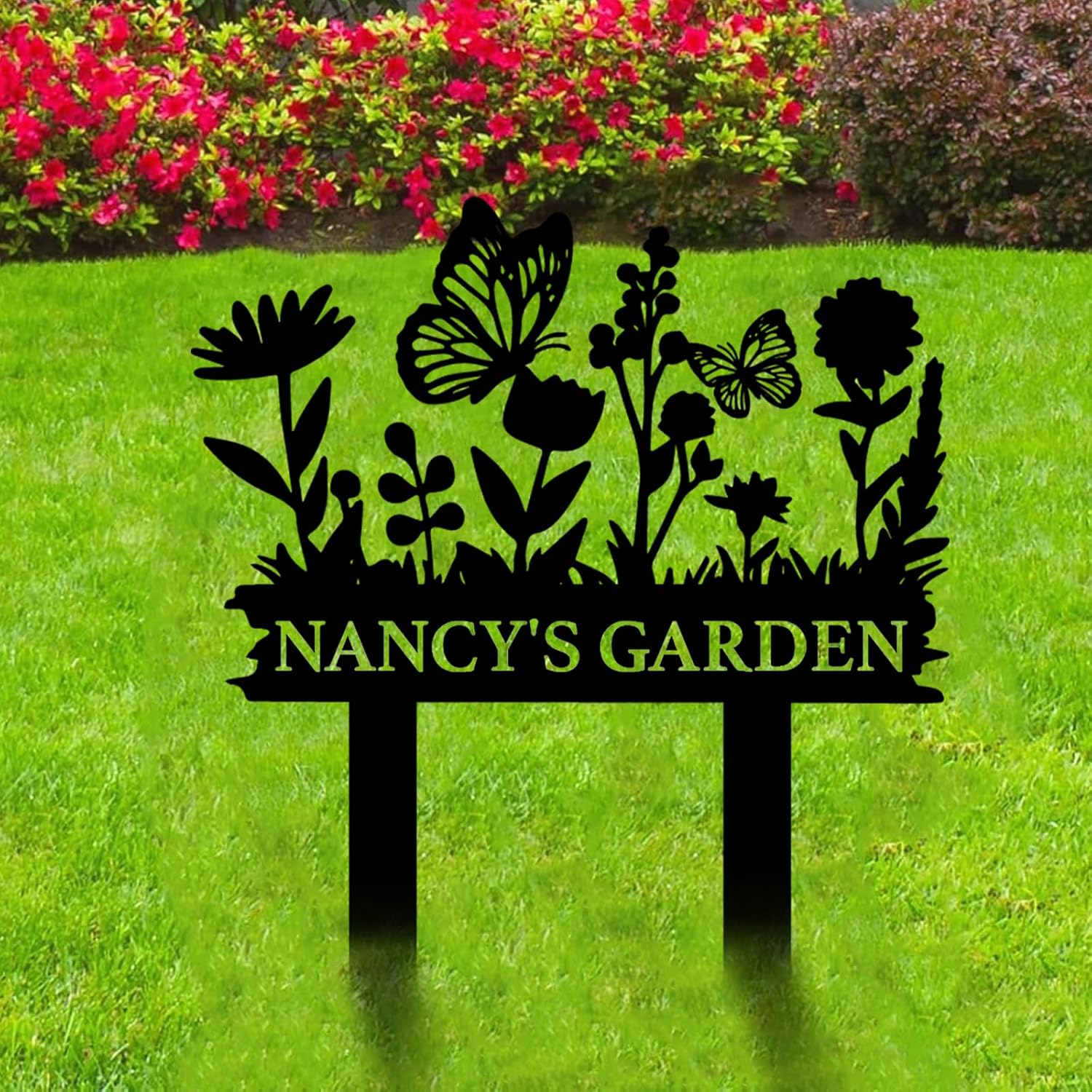 Personalized Garden Sign, Custom Bird Metal Garden Stake Sign, Garden Signs for Outside, Metal Lawn Art, Metal Signs Customized, Garden Signs Decorative Outdoor, Patio Plaque Decor