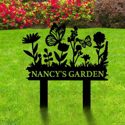 Personalized Garden Sign, Custom Bird Metal Garden Stake Sign, Garden Signs for Outside, Metal Lawn Art, Metal Signs Customized, Garden Signs Decorative Outdoor, Patio Plaque Decor