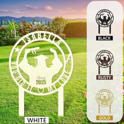  Custom Graduation Decorations Yard Sign, Senior Yard Signs Class of 2025, Custom Signs Outdoor Metal, Yard Sign Stakes Metal, Grad Gifts, Graduate Decorations for College High School