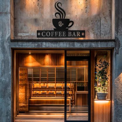 Personalized Coffee Bar Metal Sign Wall Decor, Coffee Cup Wall Decor, Custom Coffee Signs for Coffee Station