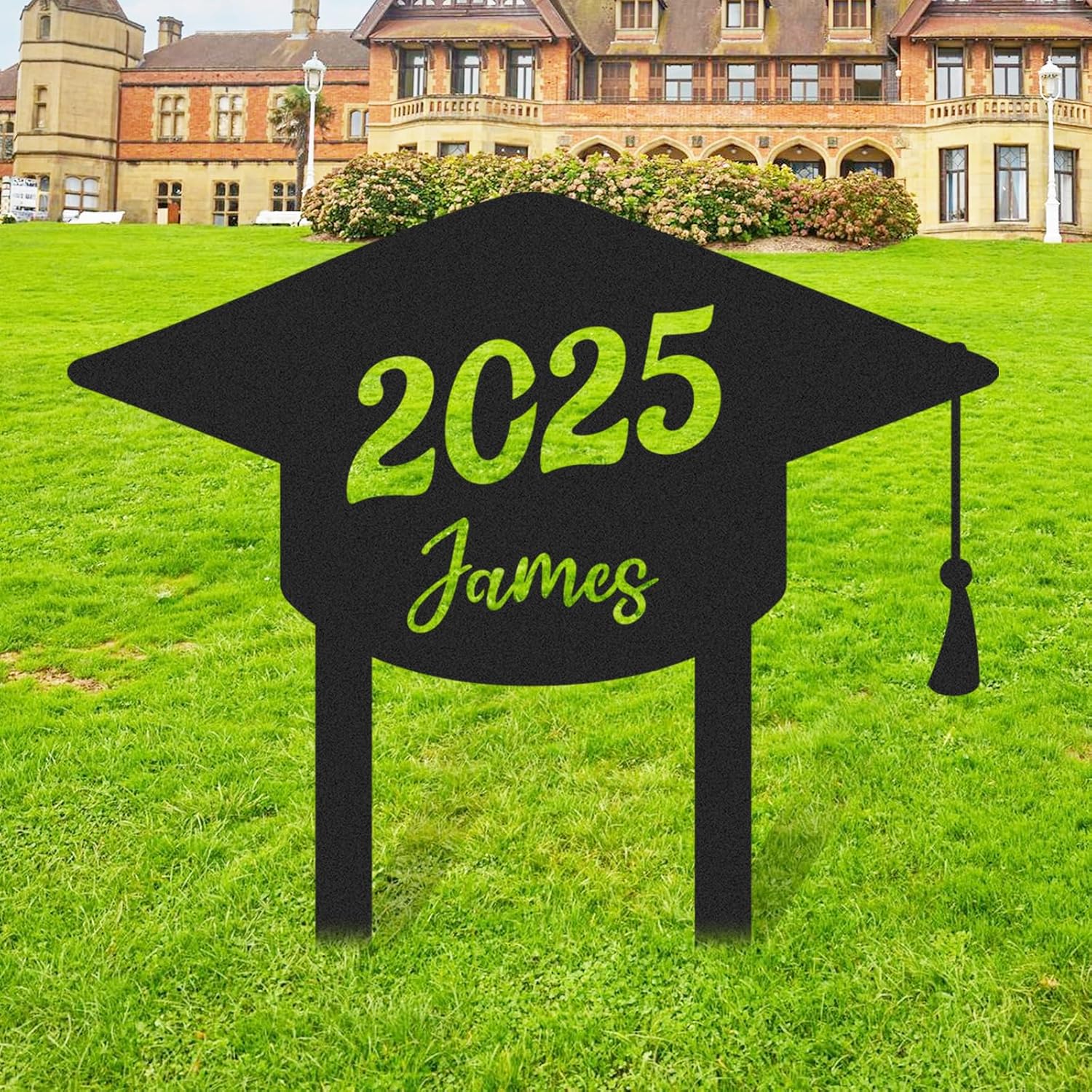  Custom Graduation Decorations Yard Sign, Senior Yard Signs Class of 2025, Custom Signs Outdoor Metal, Yard Sign Stakes Metal, Grad Gifts, Graduate Decorations for College High School