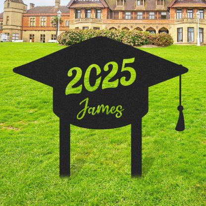  Custom Graduation Decorations Yard Sign, Senior Yard Signs Class of 2025, Custom Signs Outdoor Metal, Yard Sign Stakes Metal, Grad Gifts, Graduate Decorations for College High School