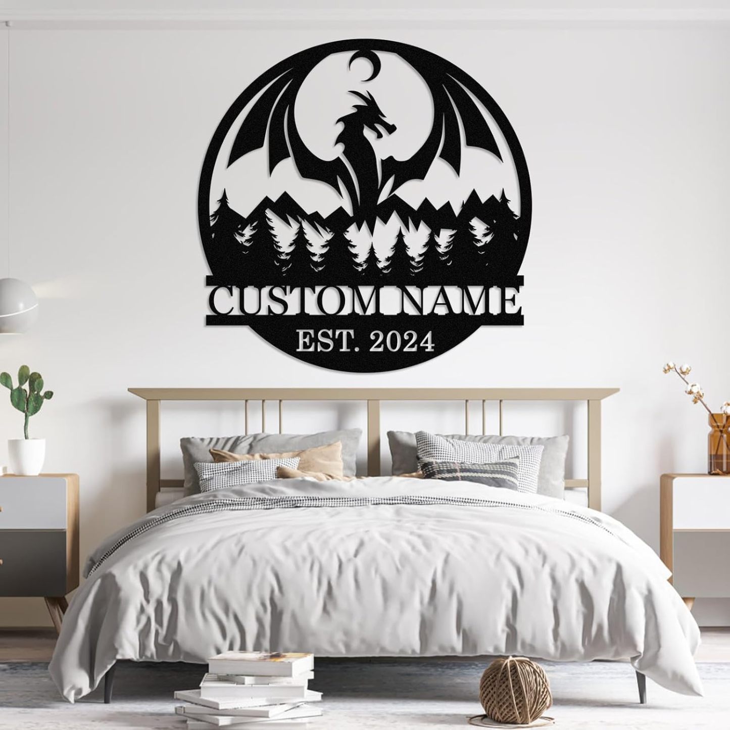 Custom Iron Animal Signs - Personalized Metal Wall Decor with Dragon, Bear, Fox & More-MetalsignX