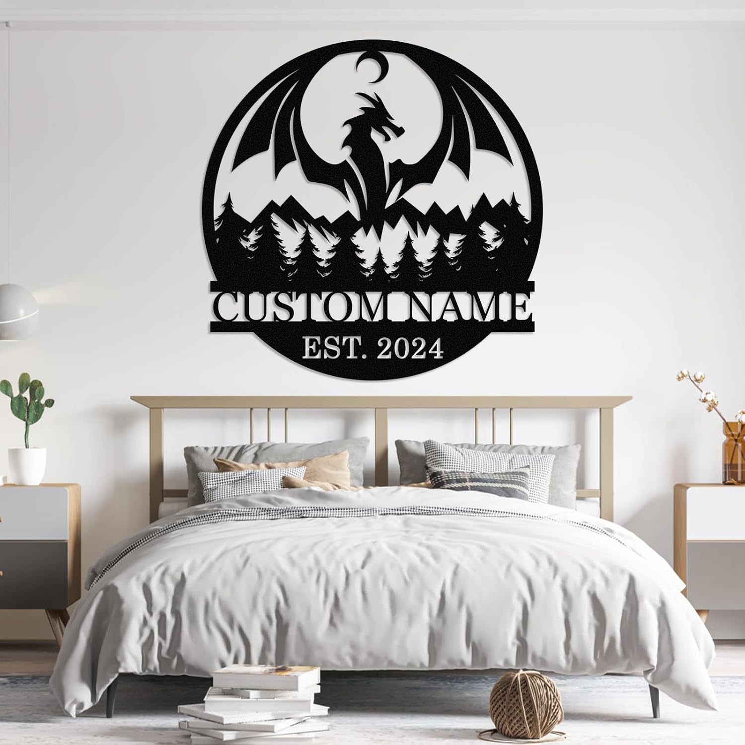 Custom Iron Animal Signs - Personalized Metal Wall Decor with Dragon, Bear, Fox & More-MetalsignX
