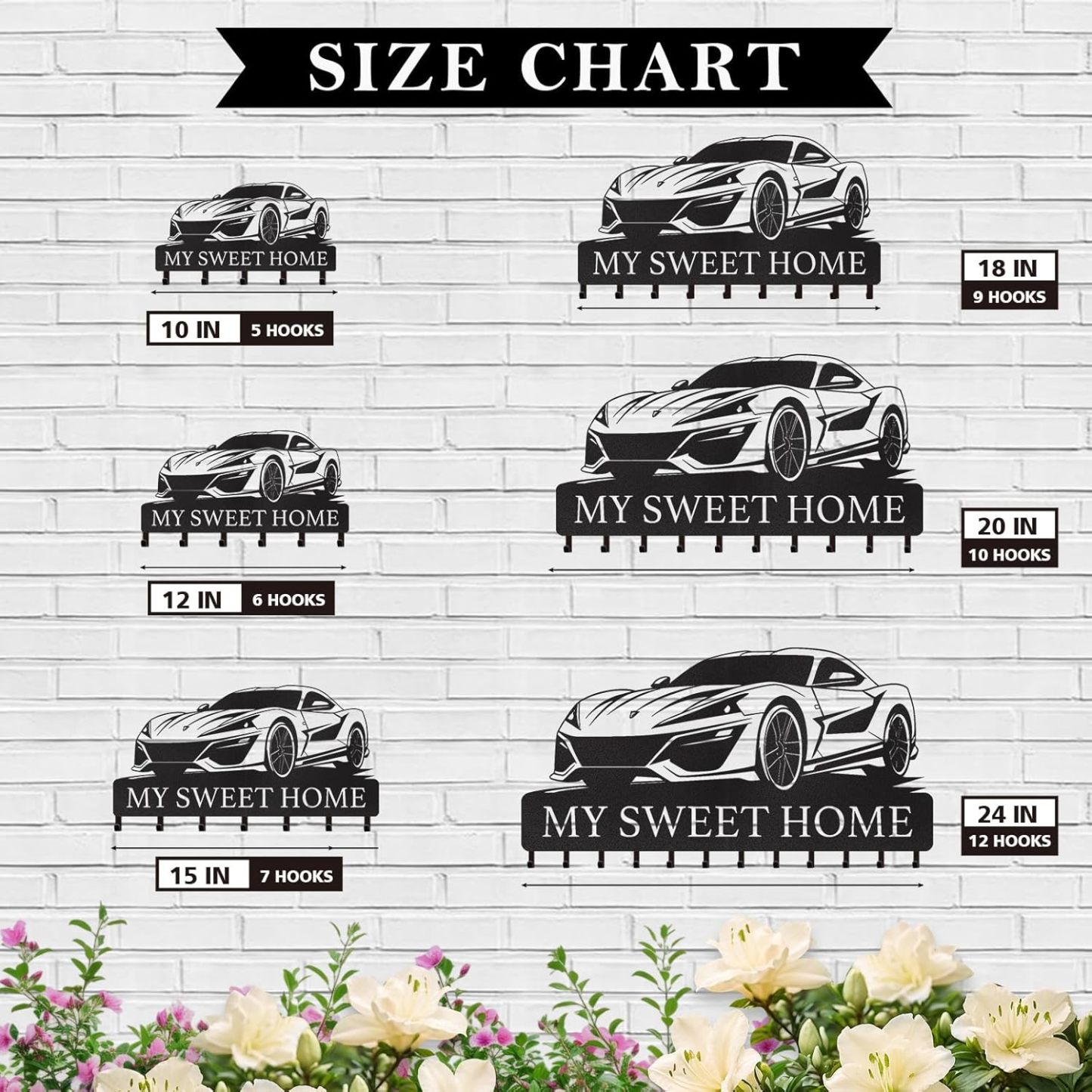 Personalized Key Holder for Wall, Custom Forest Deer Coat Rack Wall Hanging-MetalsignX