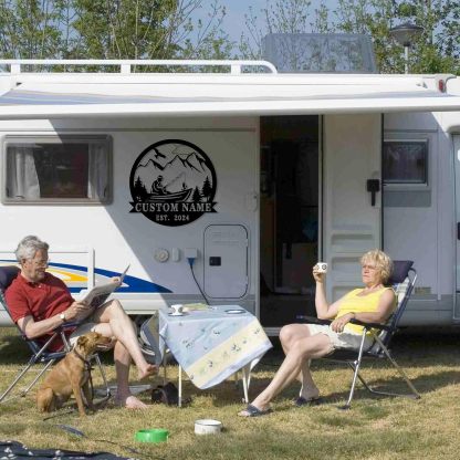 Personalized Largemouth Bass Metal Sign, Custom Fishing Last Name Sign for Home, Fish Family Signs Wall Decor-MetalsignX