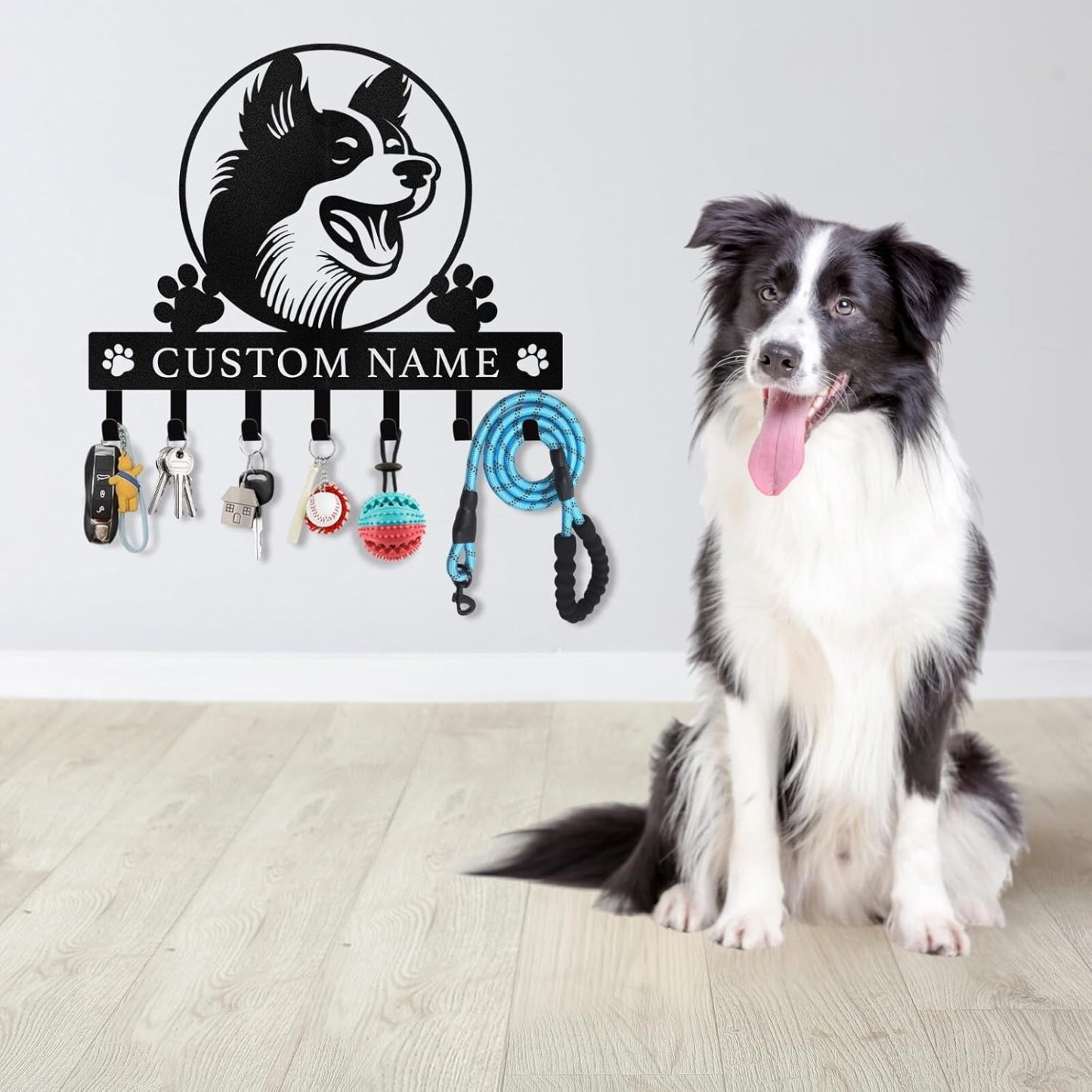 Personalized Key Holder on Wall, Custom Key Hanger Wall Mount with Name-MetalsignX