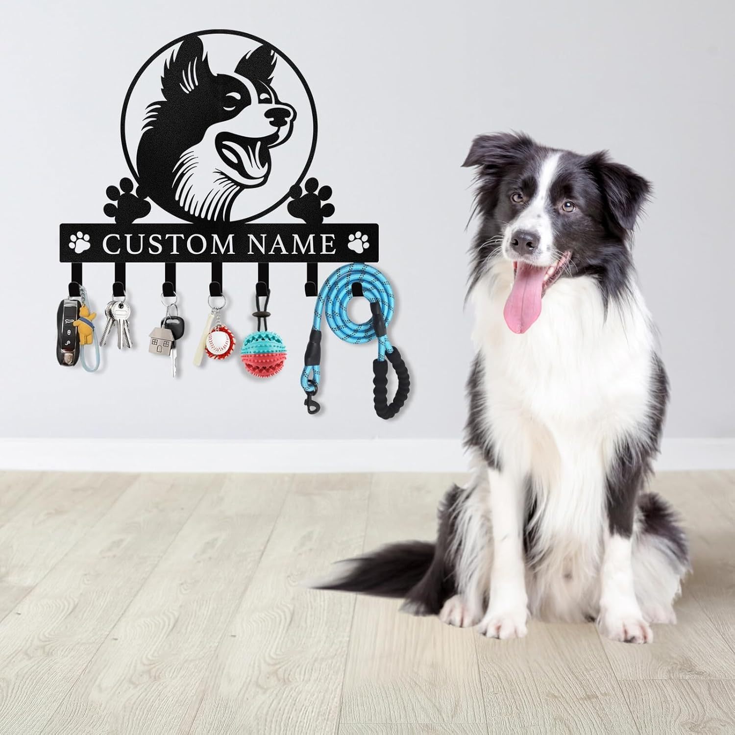 Personalized Key Holder on Wall, Custom Key Hanger Wall Mount with Name-MetalsignX