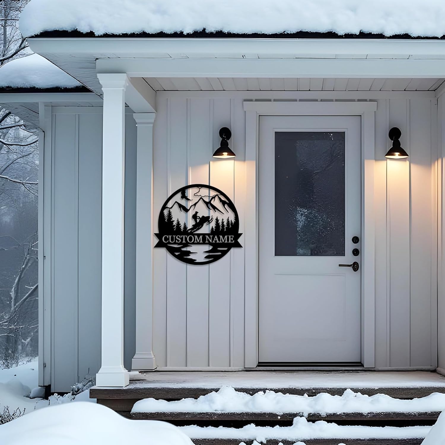 Personalized Lighthouse Metal Sign – Custom Nautical Outdoor Wall Decor for Beach House & Cabin-MetalsignX