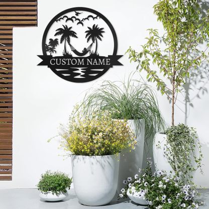 Personalized Lighthouse Metal Sign – Custom Nautical Outdoor Wall Decor for Beach House & Cabin-MetalsignX