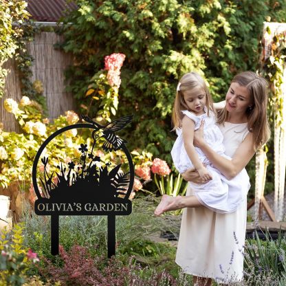 Personalized Garden Signs  | Garden Signs Decorative Outdoor | Gardening Decor Gifts-MetalsignX