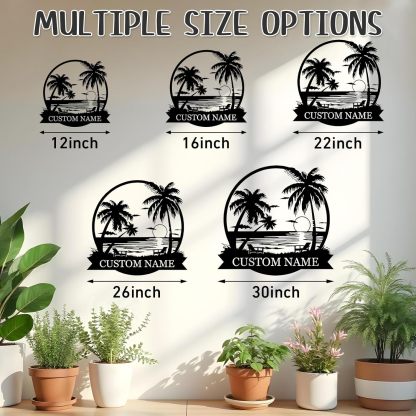 Personalized Lighthouse Metal Sign – Custom Nautical Outdoor Wall Decor for Beach House & Cabin-MetalsignX