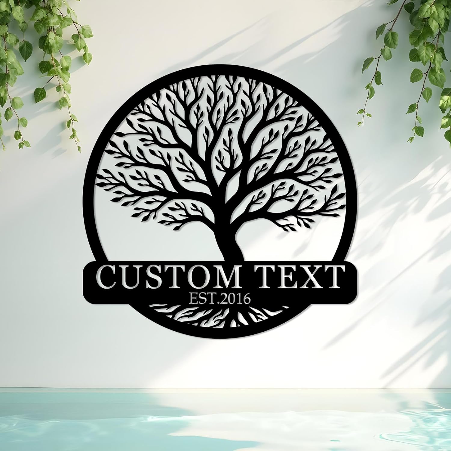 Handcrafted Metal  Sign , Personalized Family Name Plaque for Outdoor & Cabin Decor-MetalsignX