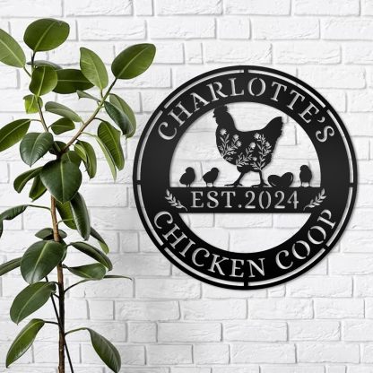 Custom Metal Signs Chicken Coop Signs for Farm Yard Decor-MetalsignX