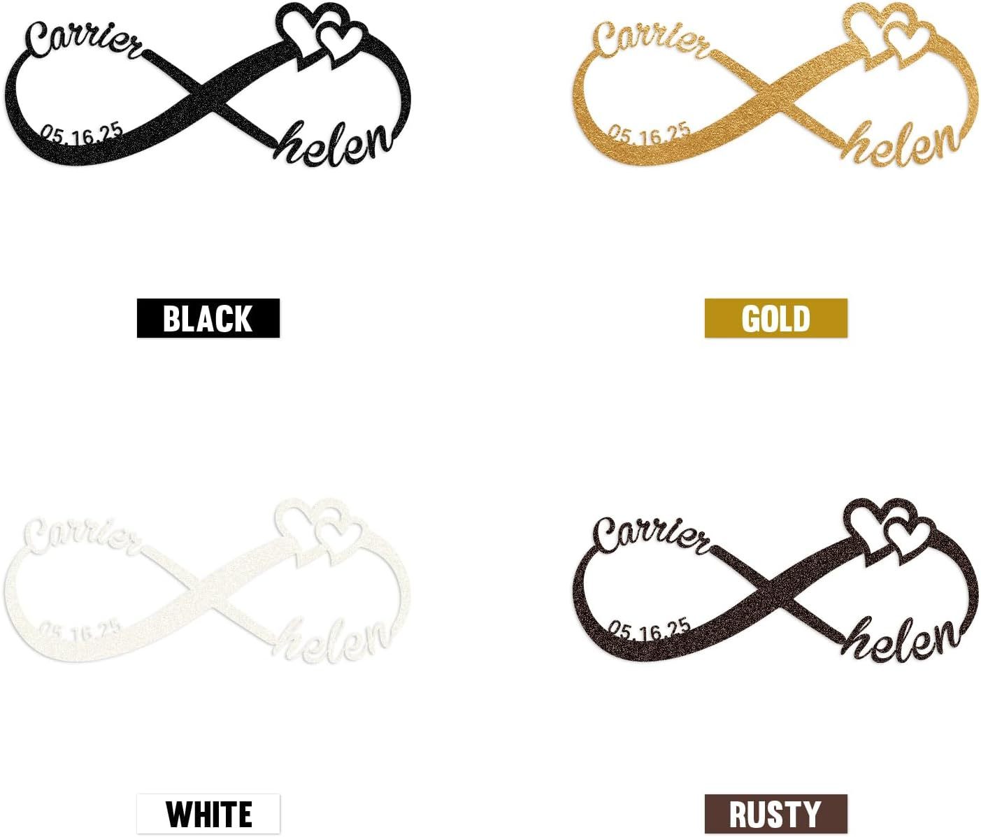 Personalized Infinity Sign, Custom Metal Name Sign, Wedding & Engagement Gift, Family Wall Art, Housewarming Gift-MetalsignX