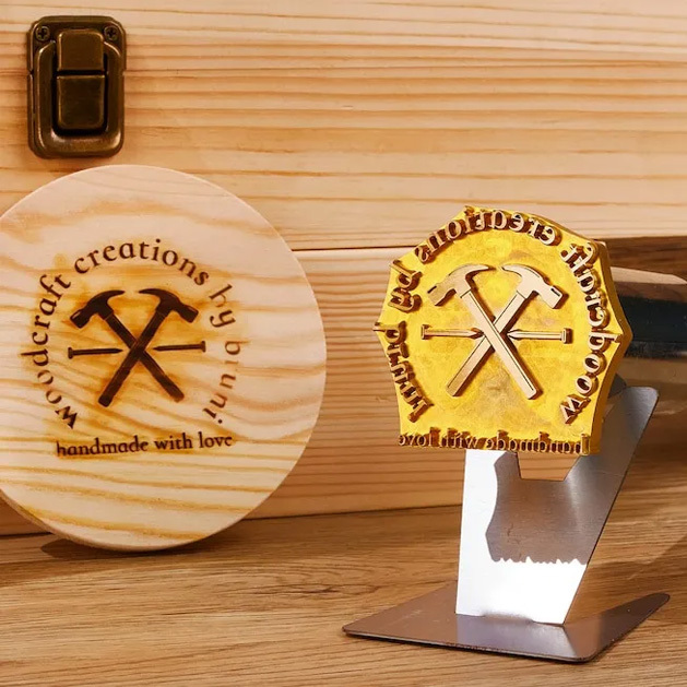 Custom Electric Wood Branding Iron - Personalized Wood, Meat, Leather Engraver with Customizable Logos, Wood Burning Stamp for Woodworking