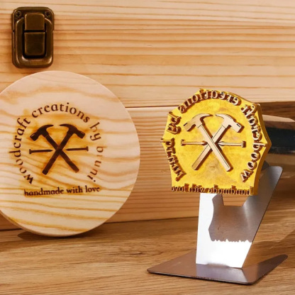 Custom Electric Wood Branding Iron - Personalized Wood, Meat, Leather Engraver with Customizable Logos, Wood Burning Stamp for Woodworking