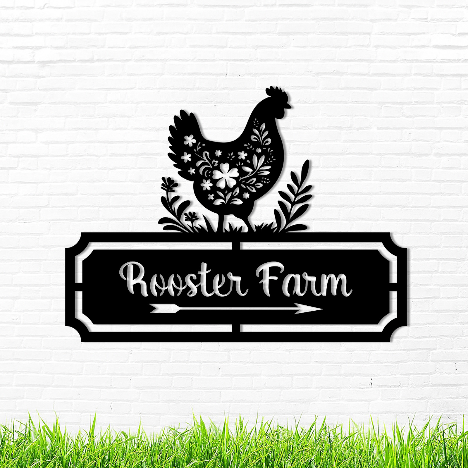 Custom Metal Signs Chicken Coop Signs for Farm Yard Decor