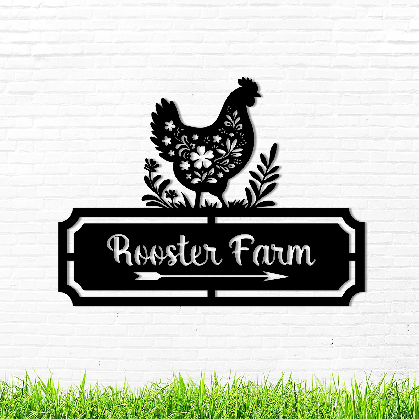Custom Metal Signs Chicken Coop Signs for Farm Yard Decor 