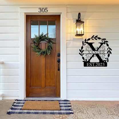 Rustic Family Name Sign - Custom Metal Wall Art for Weddings & Special Occasions-MetalsignX