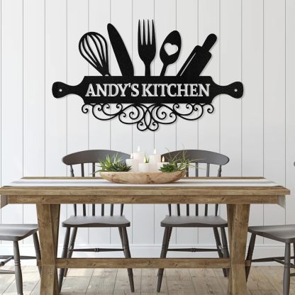 Custom Metal Kitchen Plaque  , Housewarming Gift-MetalsignX