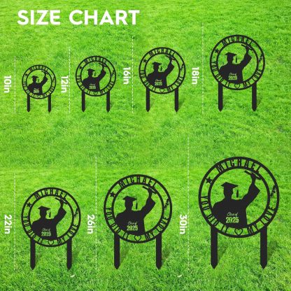  Custom Graduation Decorations Yard Sign, Senior Yard Signs Class of 2025, Custom Signs Outdoor Metal, Yard Sign Stakes Metal, Grad Gifts, Graduate Decorations for College High School