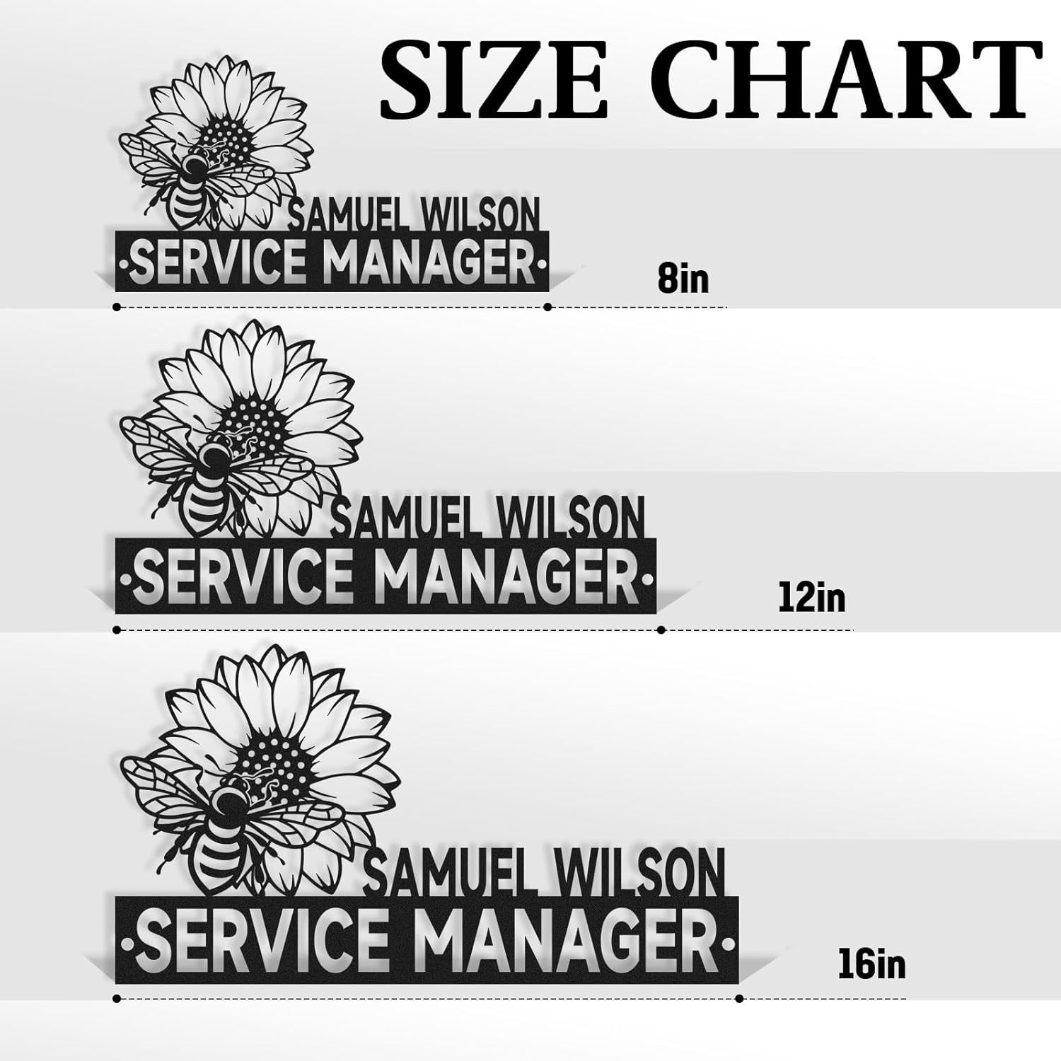  Custom Family Name Plate for Desk, Metal Sign Name Tags, Personalized Desk Accessories-MetalsignX