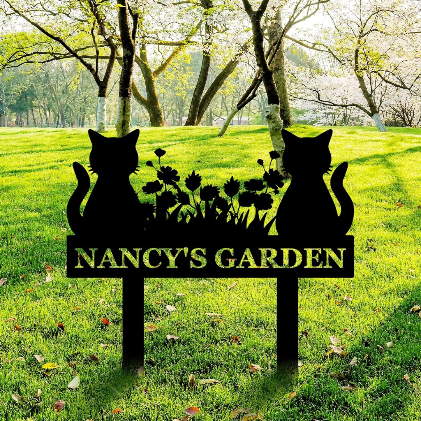 Personalized Garden Sign, Custom Bird Metal Garden Stake Sign, Garden Signs for Outside, Metal Lawn Art, Metal Signs Customized, Garden Signs Decorative Outdoor, Patio Plaque Decor