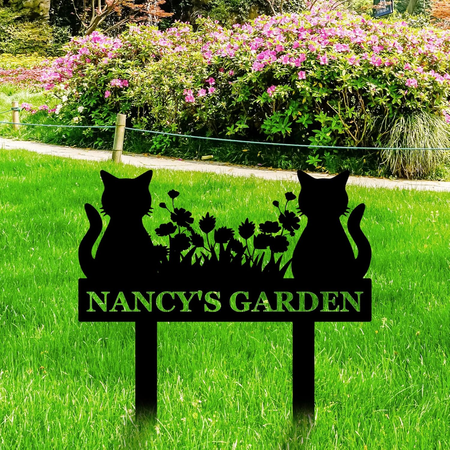 Personalized Garden Sign, Custom Bird Metal Garden Stake Sign, Garden Signs for Outside, Metal Lawn Art, Metal Signs Customized, Garden Signs Decorative Outdoor, Patio Plaque Decor
