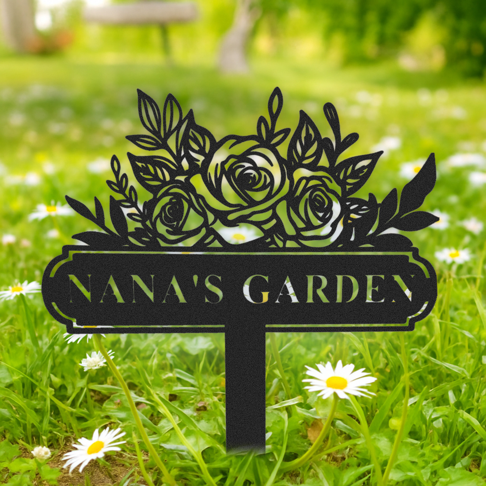 Personalized Garden Signs | Garden Stake Metal Sign | Custom Garden Sign | Customized Bird Garden Name Sign Yard Sign| Garden Signs Decorative Outdoor | Personalized Camping Gifts