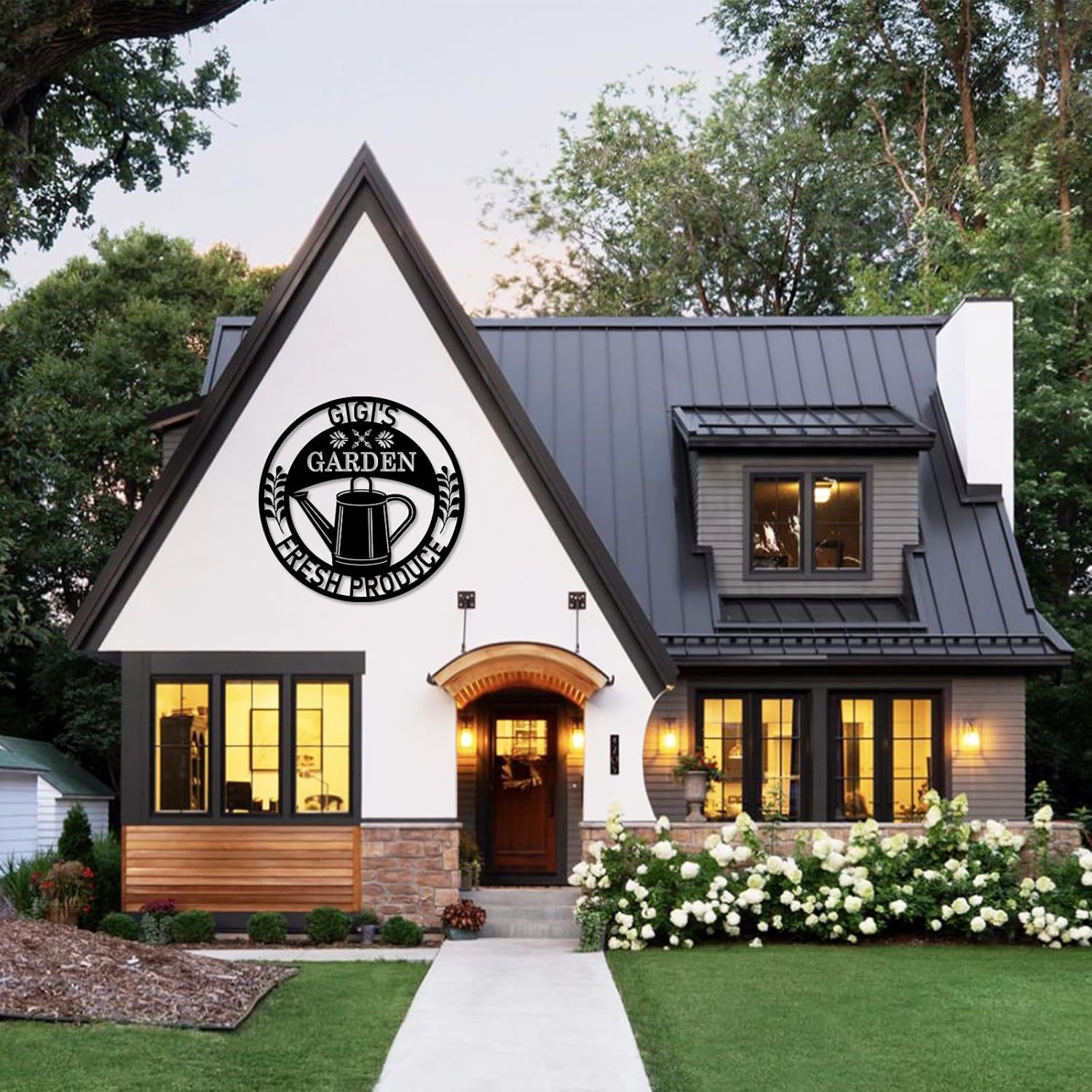 Custom Garden Sign, Vegetable Garden Sign, Personalized Metal Garden Signs for Outdoors-MetalsignX