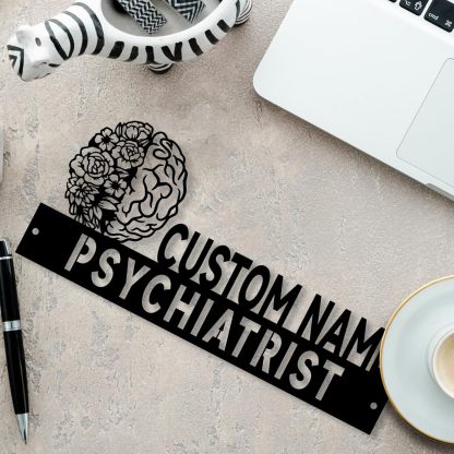  Custom Family Name Plate for Desk, Metal Sign Name Tags, Personalized Desk Accessories-MetalsignX