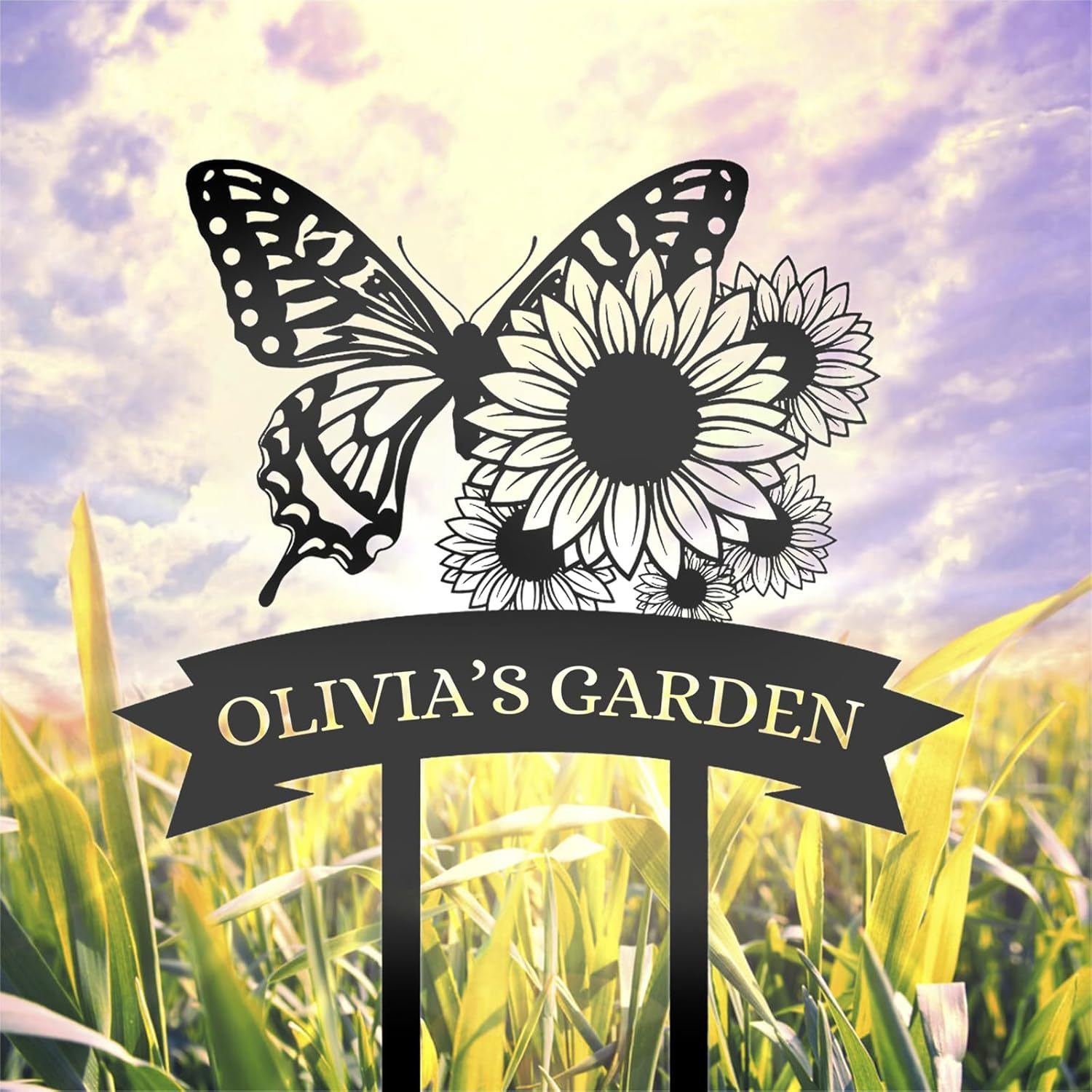 Personalized Garden Signs  | Garden Signs Decorative Outdoor | Gardening Decor Gifts-MetalsignX