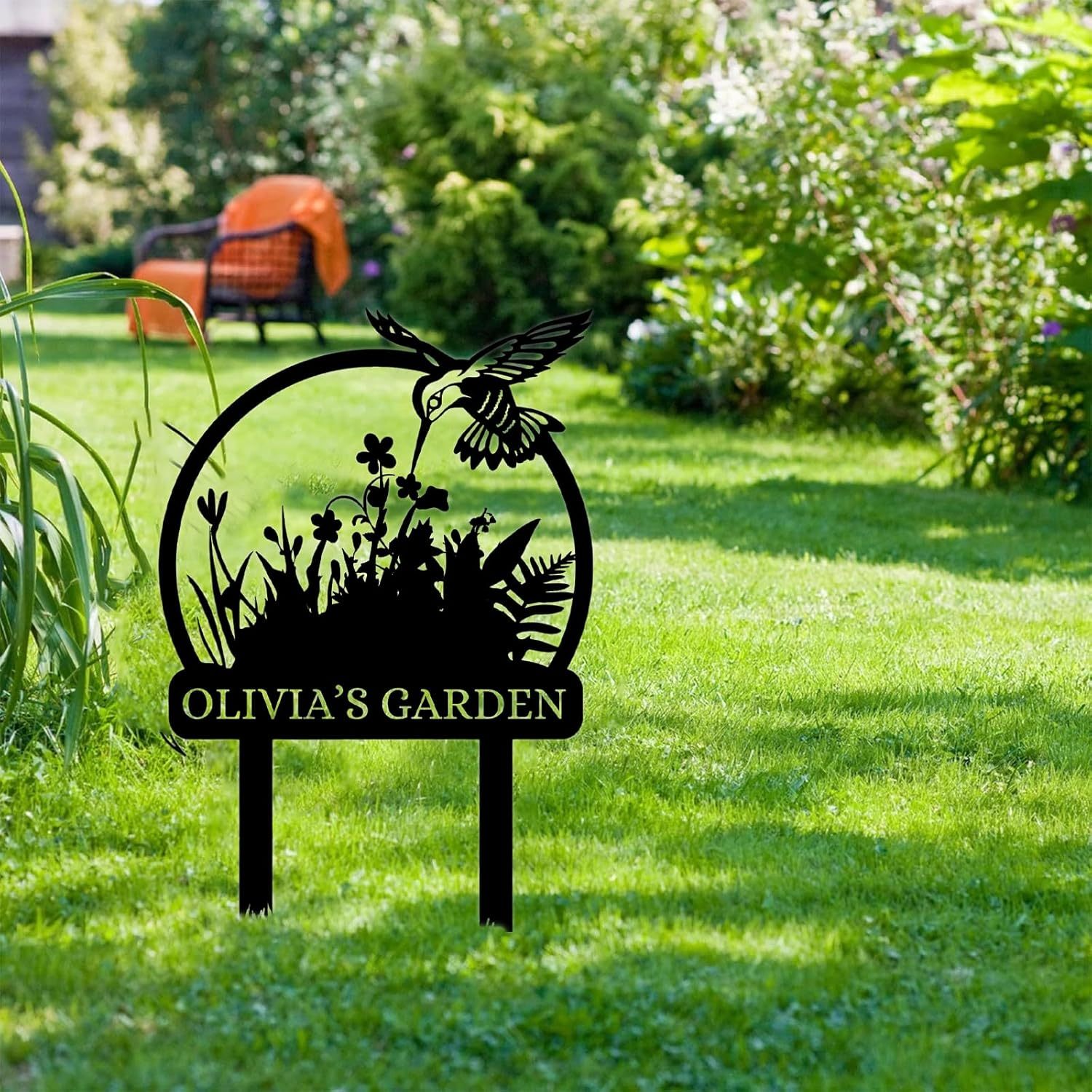 Personalized Garden Signs  | Garden Signs Decorative Outdoor | Gardening Decor Gifts-MetalsignX