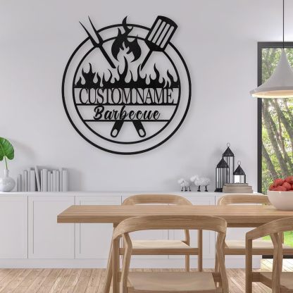 Personalized Kitchen Metal Sign - Wine & Coffee-Themed Metal Kitchen Decor-MetalsignX