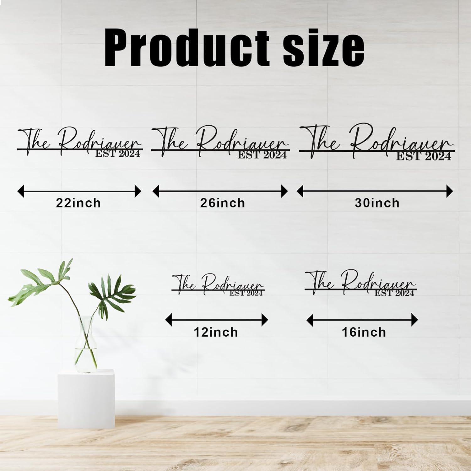 Personalized Metal Family Name Sign, Split Letter Monogram Wall Decor & Last Name Home Decor-MetalsignX