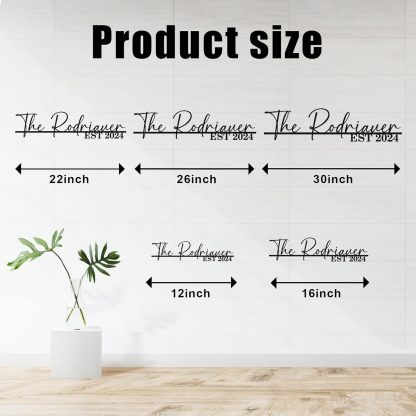 Personalized Metal Family Name Sign, Split Letter Monogram Wall Decor & Last Name Home Decor-MetalsignX