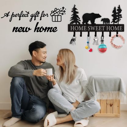 Personalized Key Holder for Wall, Key Rack Wall Mount with Chicken Design-MetalsignX