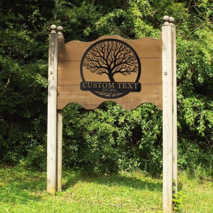 Personalized Metal Bear Sign, Custom Family Last Name Sign | Rustic Cabin and Outdoor Wall Decor-MetalsignX