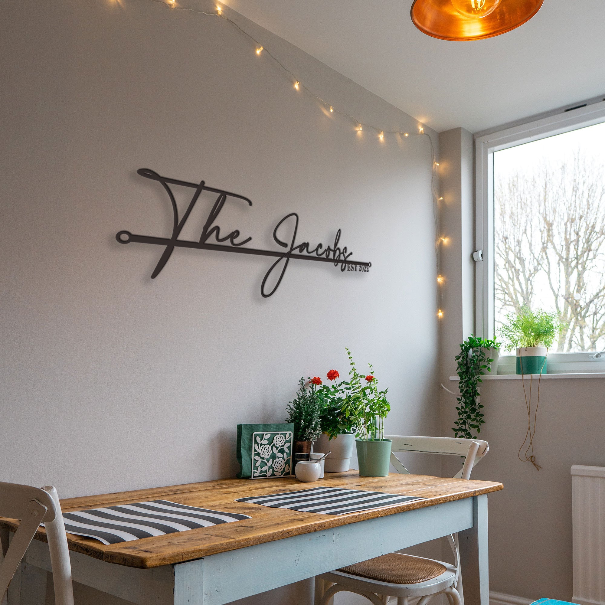 Custom Wedding Metal Sign of Name And Special Date-MetalsignX