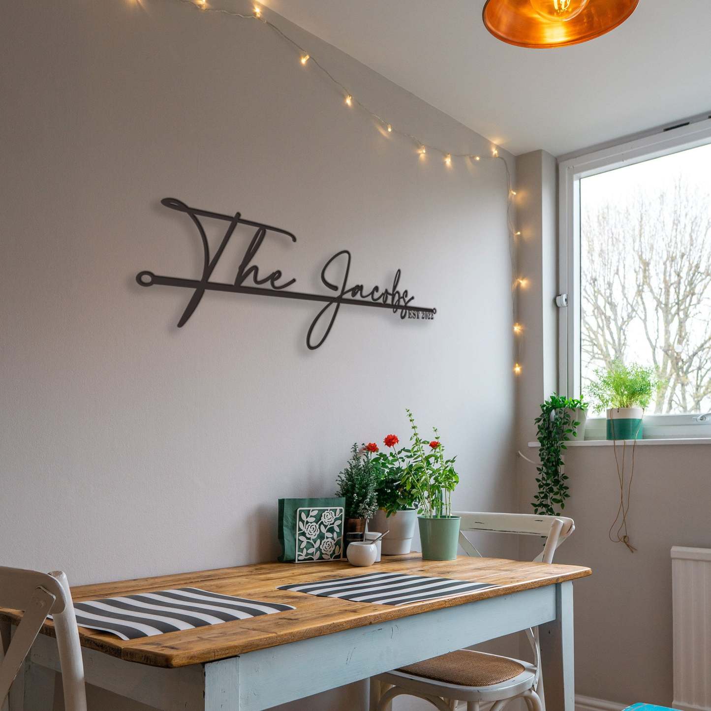 Custom Wedding Metal Sign of Name And Special Date-MetalsignX