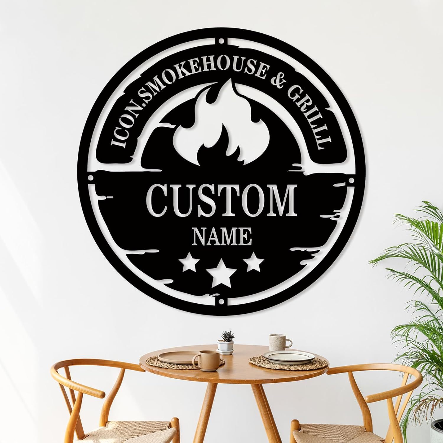 Custom Camping Signs, Campfire Metal Decor, Family Name Wall Art, RV & Camper Gifts-MetalsignX
