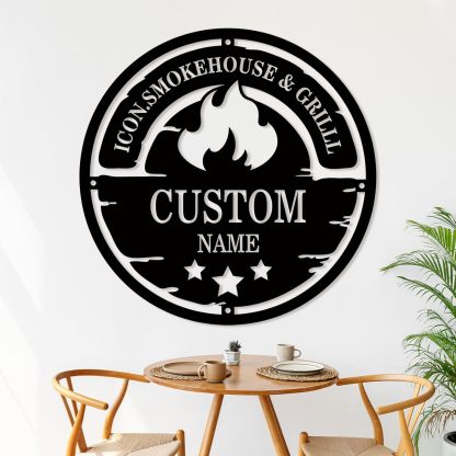 Custom Camping Signs, Campfire Metal Decor, Family Name Wall Art, RV & Camper Gifts-MetalsignX